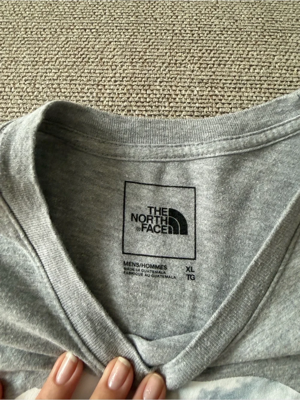 The North Face Men’s Light Gray Bear Graphic Tee
